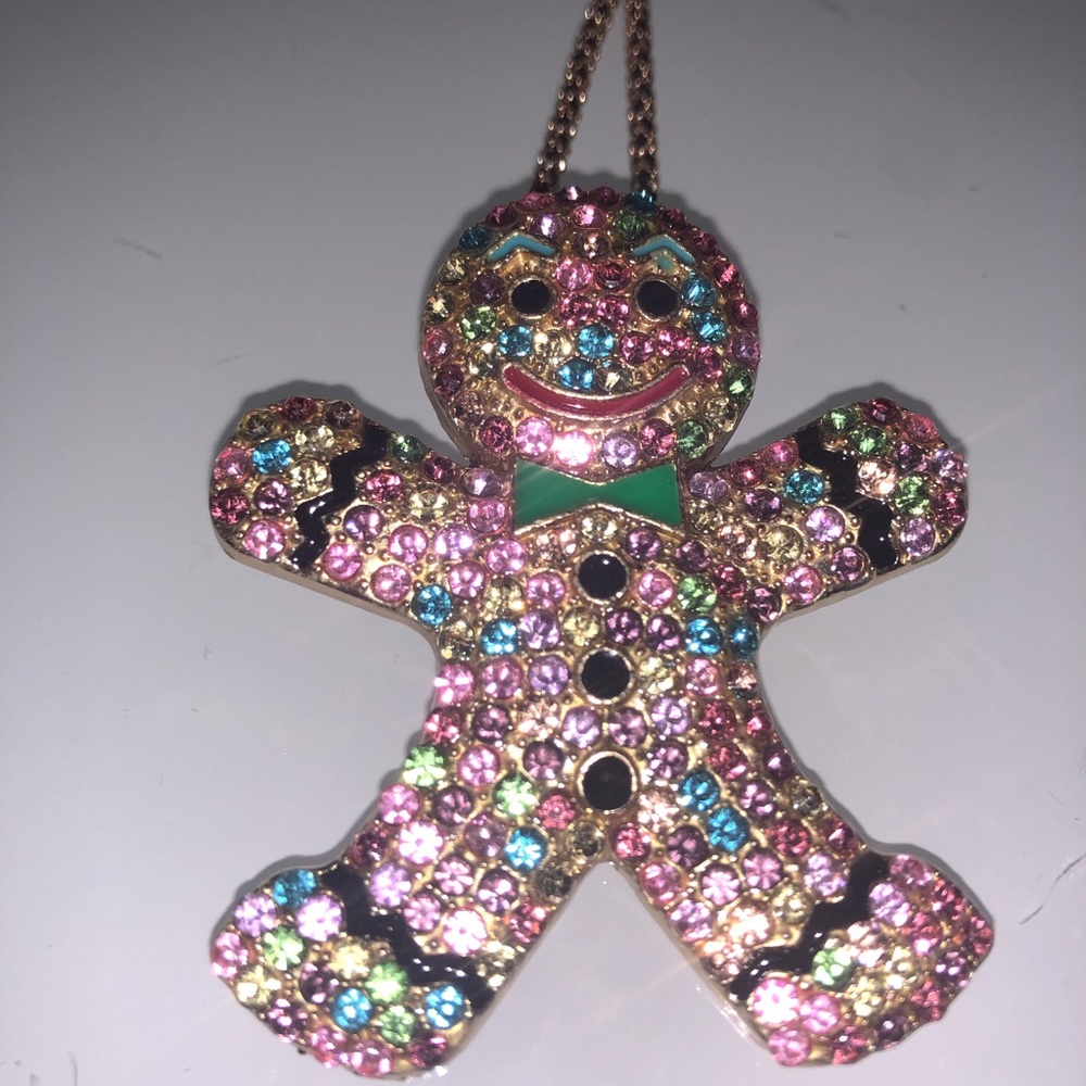 Christmas Gingerbread Man Betsey Johnson New